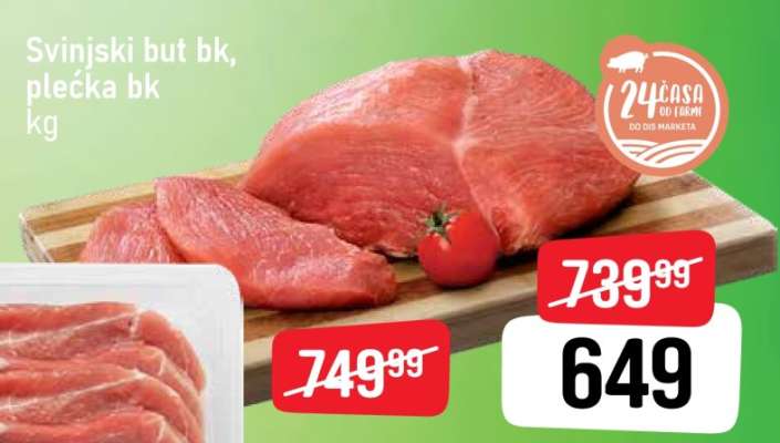 Svinjski but bk, plećka bk