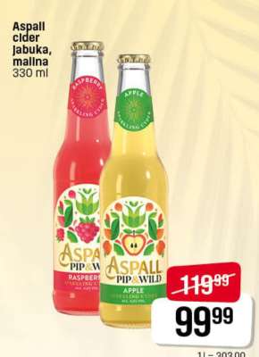 Aspall cider Jabuka, malina 330 ml