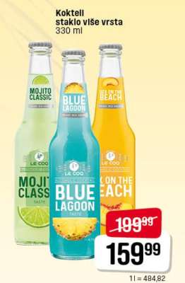Koktell staklo više vrsta 330 ml