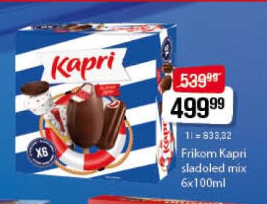 Frikom Kapri sladoled mix 6x100ml