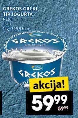 GREKOS GRČKI TIP JOGURTA