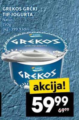 GREKOS GRČKI TIP JOGURTA
