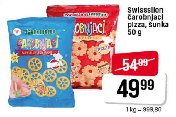 Swissslion čarobnjaci pizza, šunka 50 g