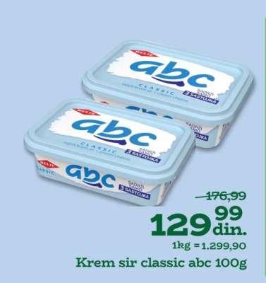 Krem sir classic abc 100g