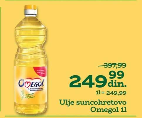 Ulje suncokretovo Omegol 1l