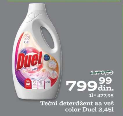 Tečni deterdžent za veš color Duel 2,45l