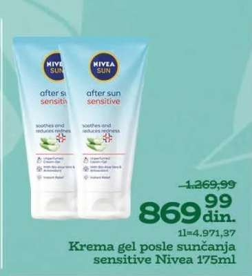Krema gel posle sunčanja sensitive Nivea 175ml