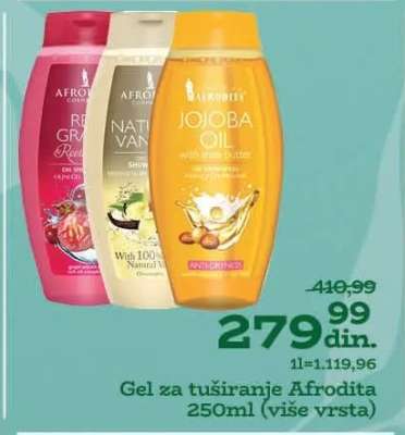 Gel za tuširanje Afrodita 250ml
