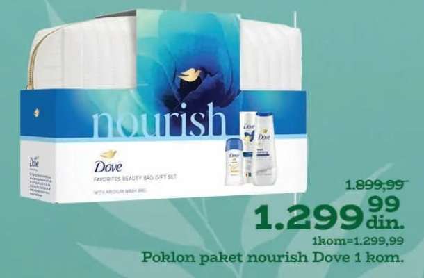 Poklon paket nourish Dove 1 kom.