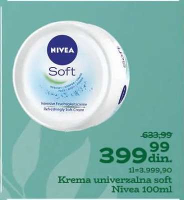 Krema univerzalna soft Nivea 100ml