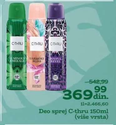 Deo sprej C-thru 150ml