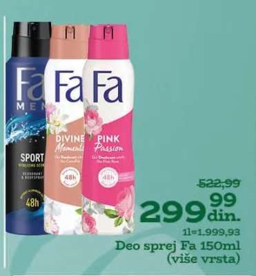 Deo sprej Fa 150ml