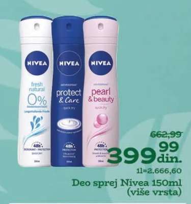 Deo sprej Nivea 150ml