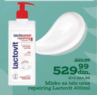 Mleko za telo urea repairing Lactovit 400ml