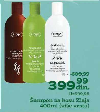 Šampon za kosu Ziaja 400ml