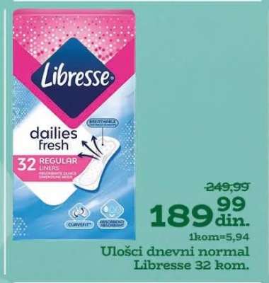 Ulošci dnevni normal Libresse 32 kom.