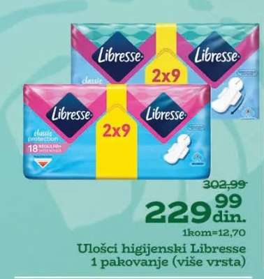Ulošci higijenski Libresse