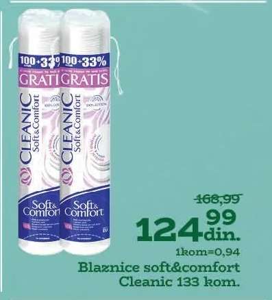 Blaznice soft&comfort Cleanic 133 kom.