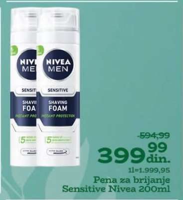 Pena za brijanje Sensitive Nivea 200ml