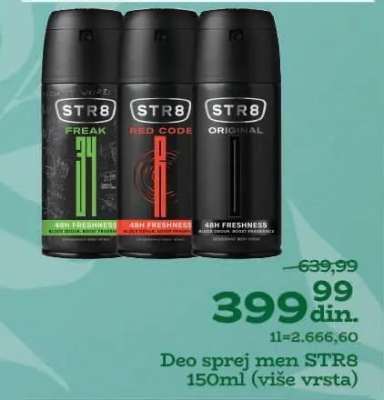 Deo sprej men STR8