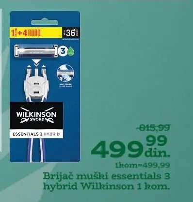 Wilkinson Sword Essentials 3 Hybrid