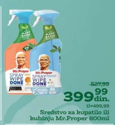 Sredstvo za kupatilo ili kuhinju Mr.Proper 800ml