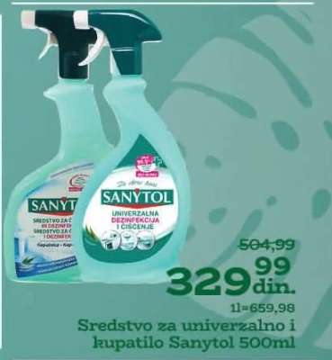 Sredstvo za univerzalno i kupatilo Sanytol 500ml