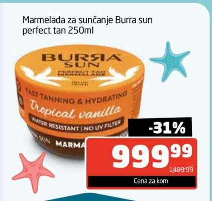 Marmelada za sunčanje Burra sun perfect tan 250ml