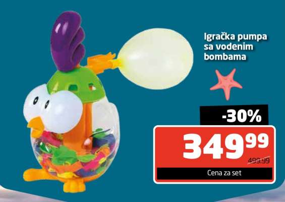 Igračka pumpa sa vodenim bombama