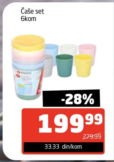 Čaše set 6kom