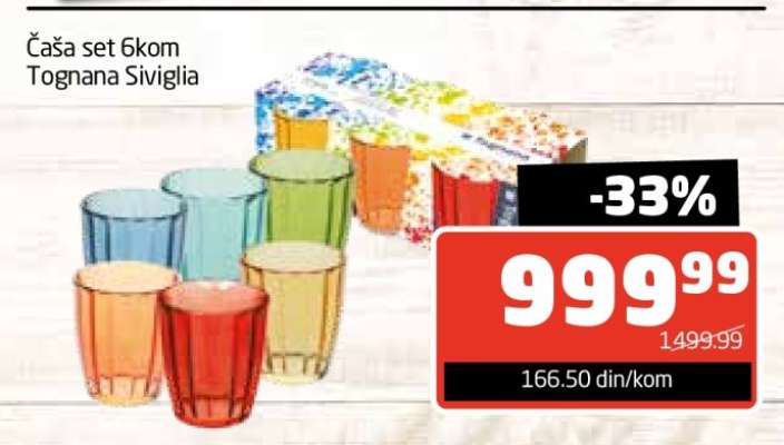 Čaša set 6kom Tognana Siviglia