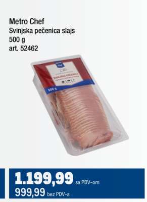 Metro Chef Svinjska pečenica slajs
