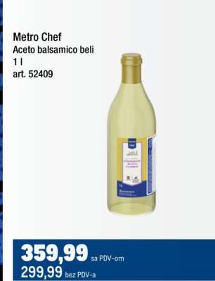Metro Chef Aceto balsamico beli