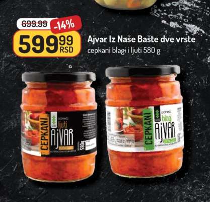 Ajvar Iz Naše Bašte dve vrste