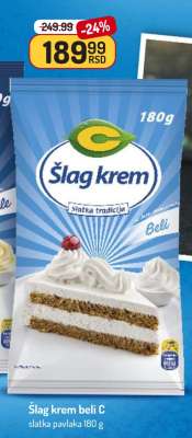 Šlag krem beli C