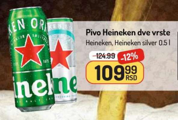 Pivo Heineken dve vrste