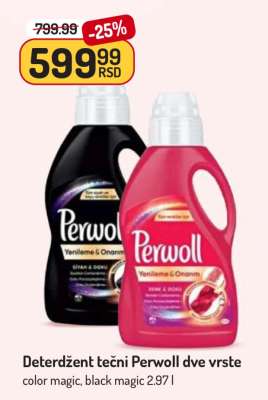 Deterdžent tečni Perwoll dve vrste