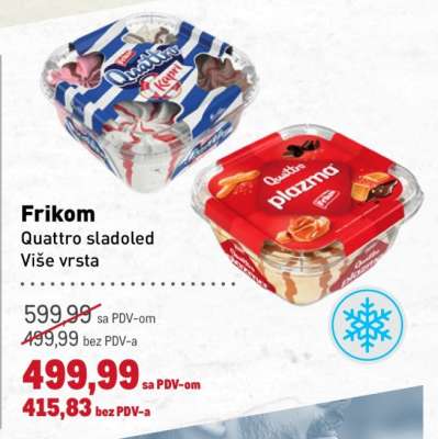Frikom Quattro sladoled