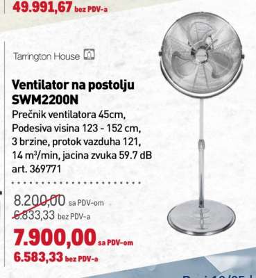 Ventilator na postolju SWM2200N