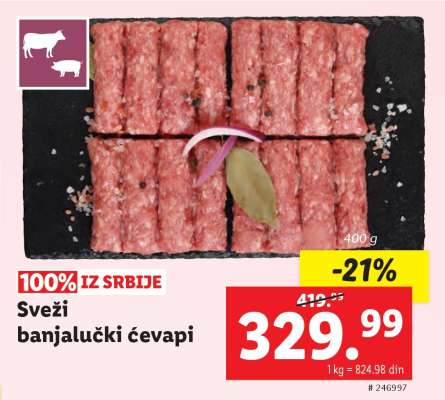 Sveži banjalučki ćevapi