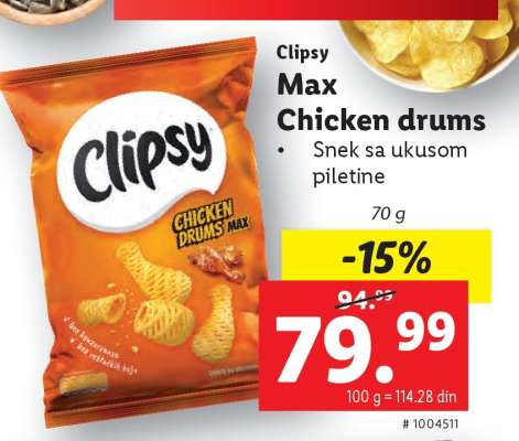 Clipsy Max Chicken drums
