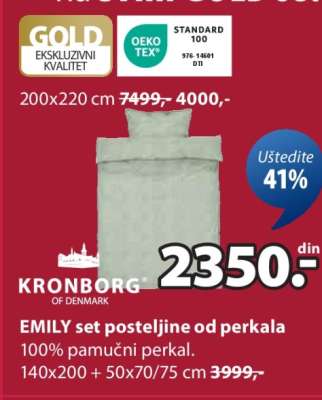 EMILY set posteljine od perkala
