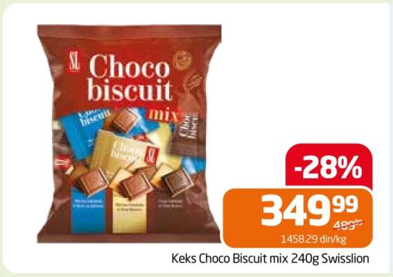 Keks Choco Biscuit mix 240g Swisslion