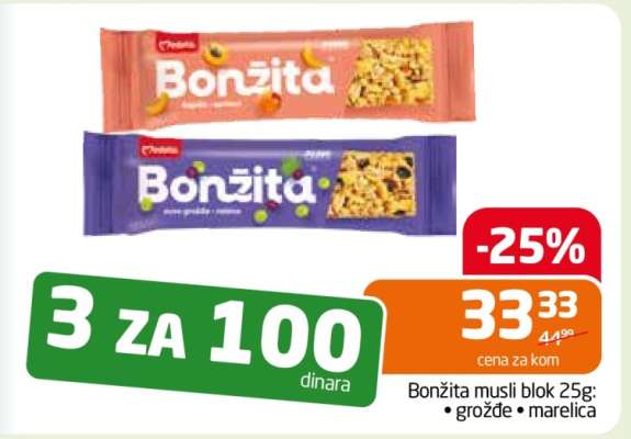 Bonžita musli blok 25g