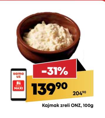 Kajmak zreli ONZ, 100g