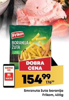 Smrznuta žuta boranija Frikom, 400g