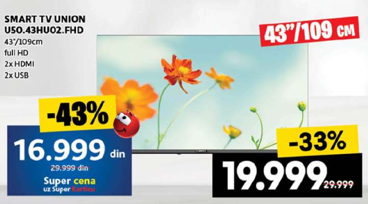 SMART TV UNION U50.43HU02.FHD