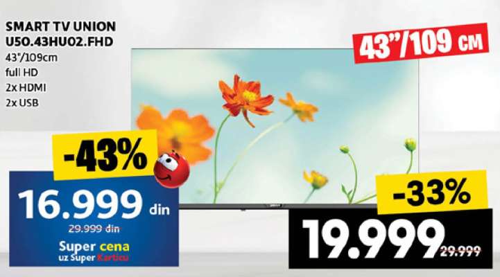 SMART TV UNION U50.43HU02.FHD