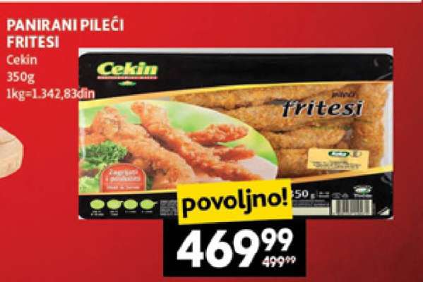 Panirani pileći fritesi