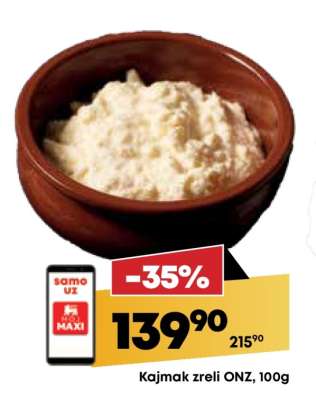 Kajmak zreli ONZ, 100g